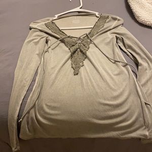 American eagle criss cross top